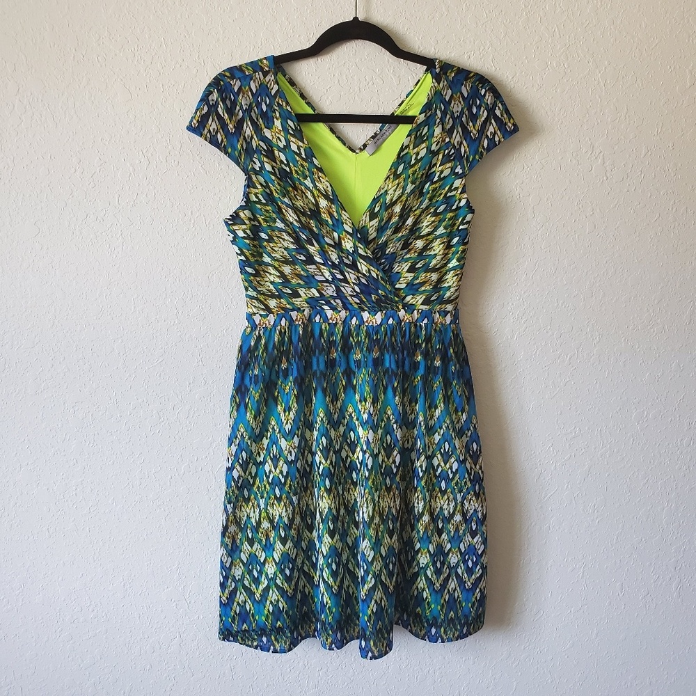 Marc New York Geometric Pattern Dress Size 6